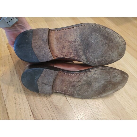 Polo Ralph Lauren Boots Chelsea Mens Brown Brogue Leather Italy 11 D - Picture 14 of 16